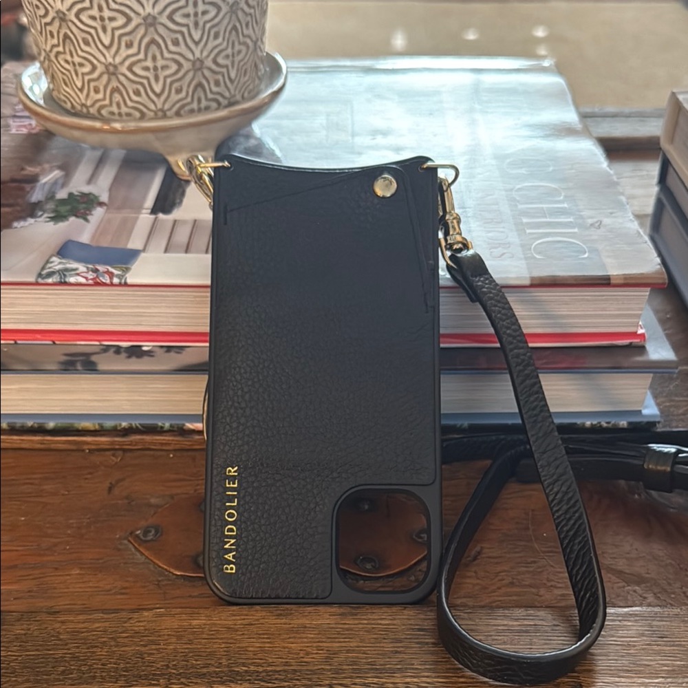 Bandolier Black Phone Case with Wrist Strap IPhone 11